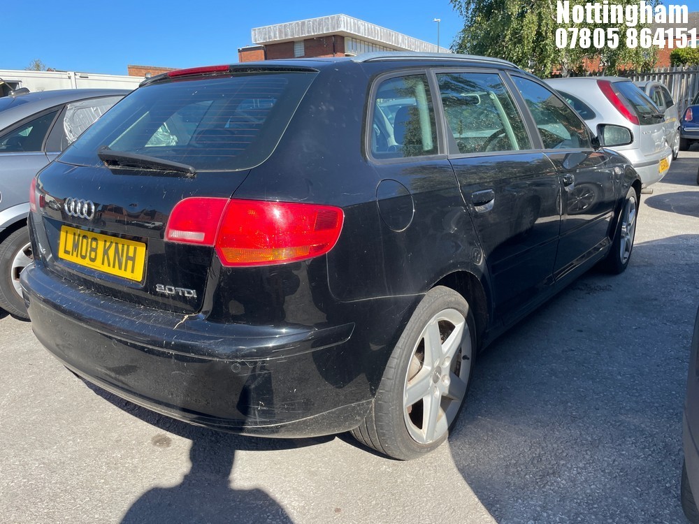 John Pye Vehicle Auctions Location Nottingham 2008 AUDI A3 SPORT