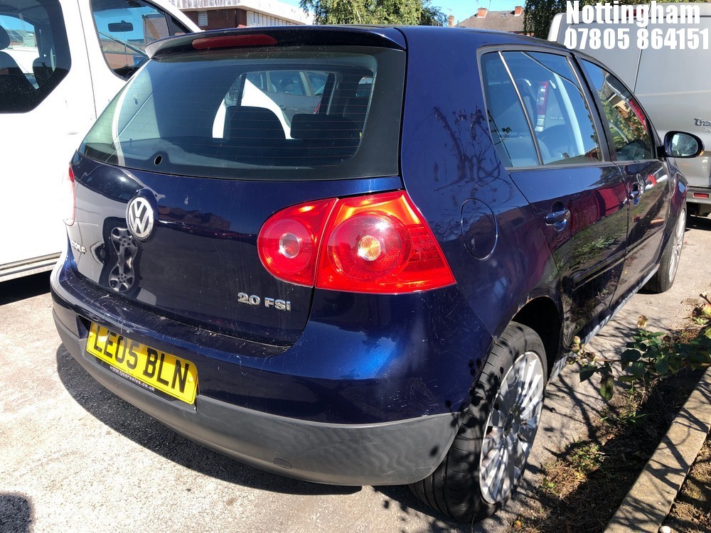 John Pye Vehicle Auctions Location Nottingham 2005 VOLKSWAGEN GOLF
