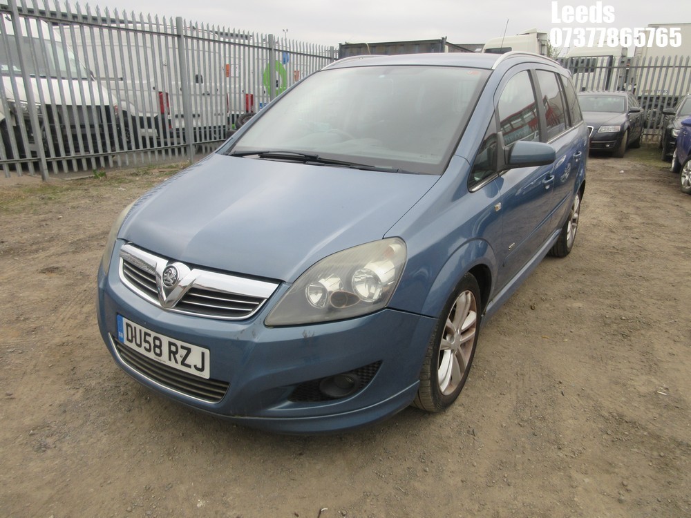 John Pye Vehicle Auctions Location Leeds 2008 VAUXHALL ZAFIRA SRI