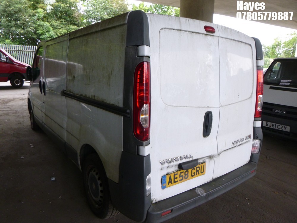John Pye Vehicle Auctions Location Hayes 2008 VAUXHALL VIVARO 2900