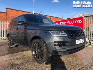 Location: Nottingham - 2019 LAND ROVER RANGE ROVER AUTOBIO P400E ESTATE REG: EY19TZP, 1997cc HYBRID ELECTRIC, 8 SPEED AUTO PETROL/ELECTRIC, Former Keepers: 0, Keys: Yes, MOT Expiry date: 12/03/2024
